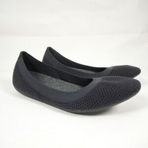 Allbirds Tree Breezers Comfort Women 8.5 Navy Night Dark Navy Knit Ballet Flats